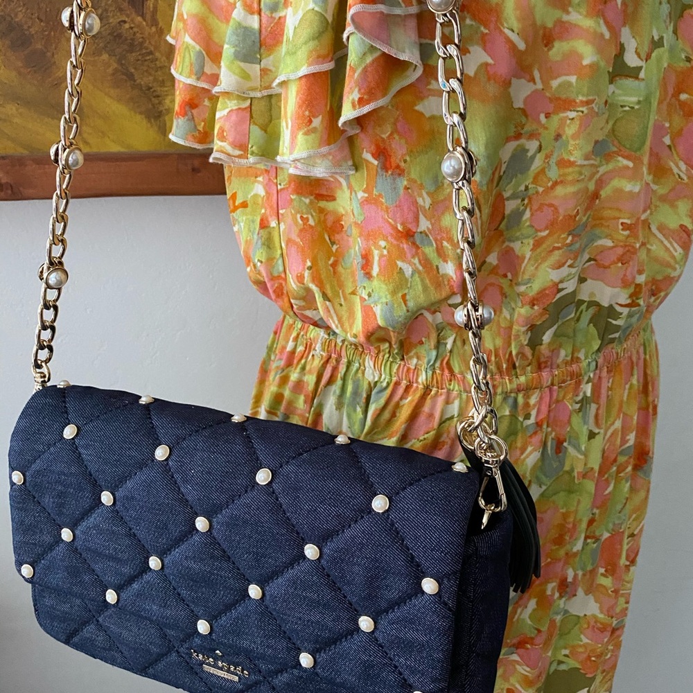 Kate Spade ♠️ Denim Shoulder Bag - Picture 4 of 5